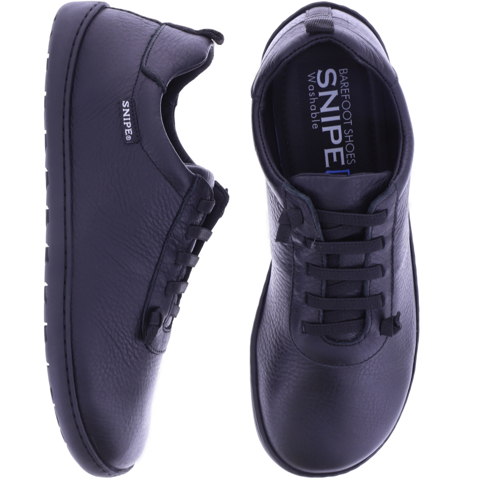 Snipe Barefoot Negro-Schwarz waschbare Herren Barfußschuhe