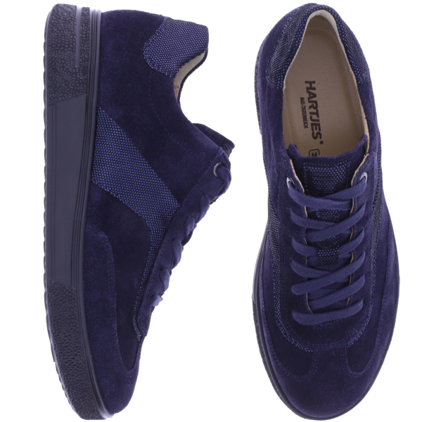Hartjes | Sophie | Dunkelblau | Veloursleder | Weite: H | 1622702-4747 | Damen Schnürer