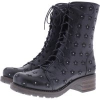 Brako / Modell: Military Traviata / Negro Prägung Leder / Stiefel / Art: 8432 / Damen