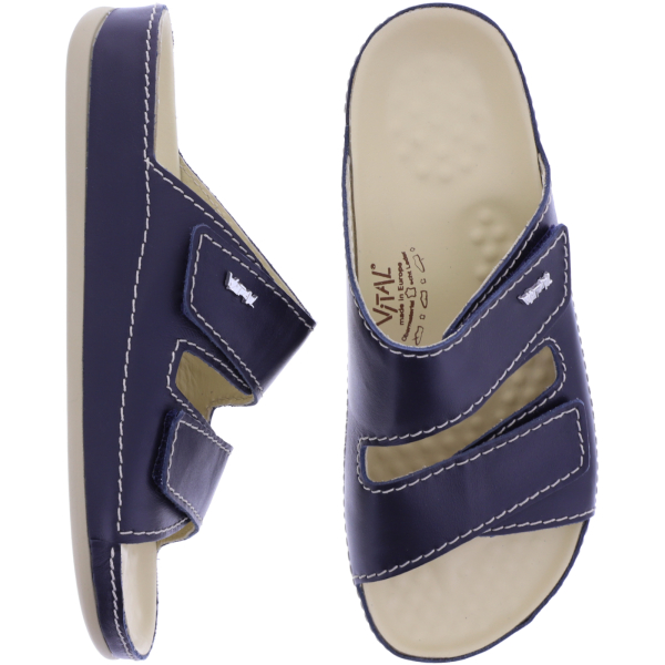 Vital Schuhe | Vital Classic | Dunkelblau | Nappaleder | Weite: H | 4220938-4700 | Damen Pantoletten