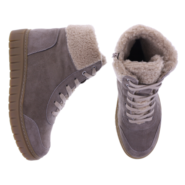 Semler | Sina | Caramel-Braun | Samt-Nubukleder | Weite: H | S50765 | Damen Komfort-Sitefelette