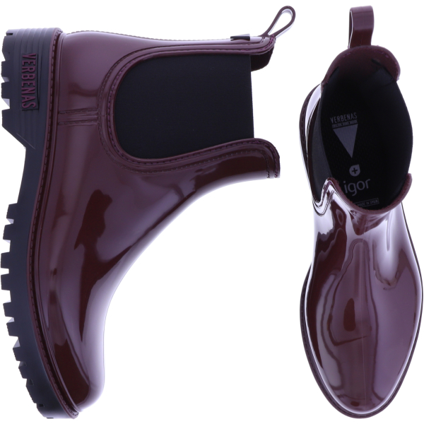 Verbenas Gaudí Brillo Burdeoas-Bordeaux Damen Gummistiefel