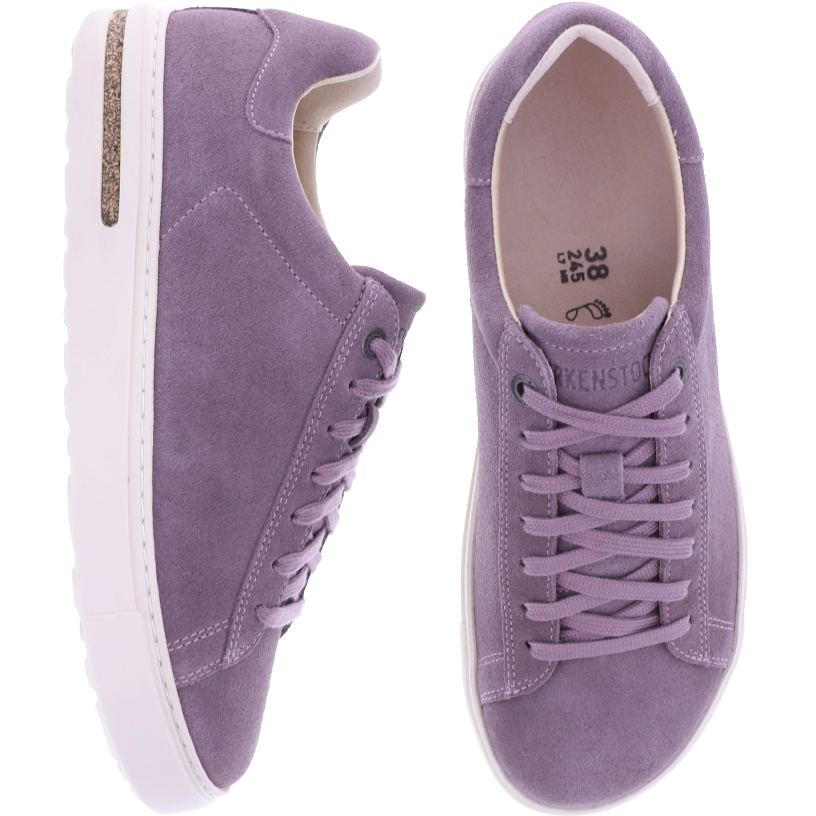 Birkenstock Bend Low | Faded Purple Velours | 1028165 | Damen Sneaker