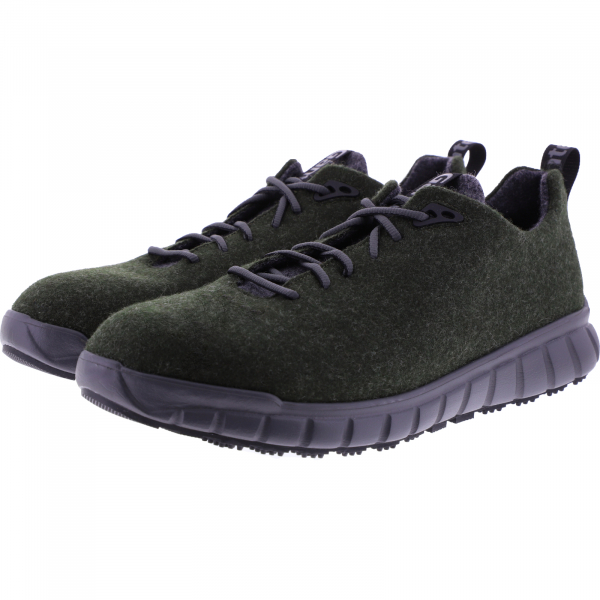 Ganter / Evo / Oliv-Anthrazit / Weite: H / Merino Wolle / Art: 2-251330-5562 / Herren Schnürer