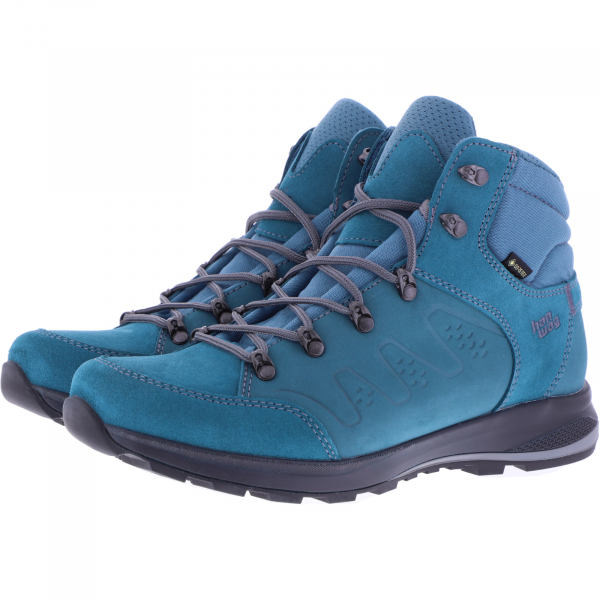Hanwag / Modell: Torsby Lady GTX / Bluegreen-Asphalt / Gore-Tex / Damen Wanderstiefel