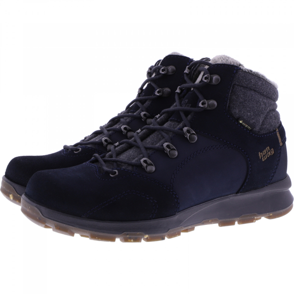 Hanwag / Modell: Tolva Mid Lady GTX / Navy-Asphalt / Gore-Tex / Damen Wanderstiefel