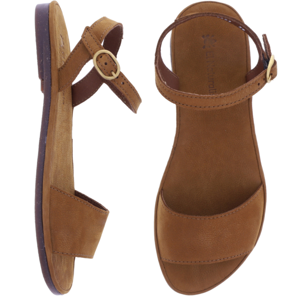 El Naturalista | Tulip | N5693 | Cuero-Braun Nubukleder | Damen Barfußsandalen
