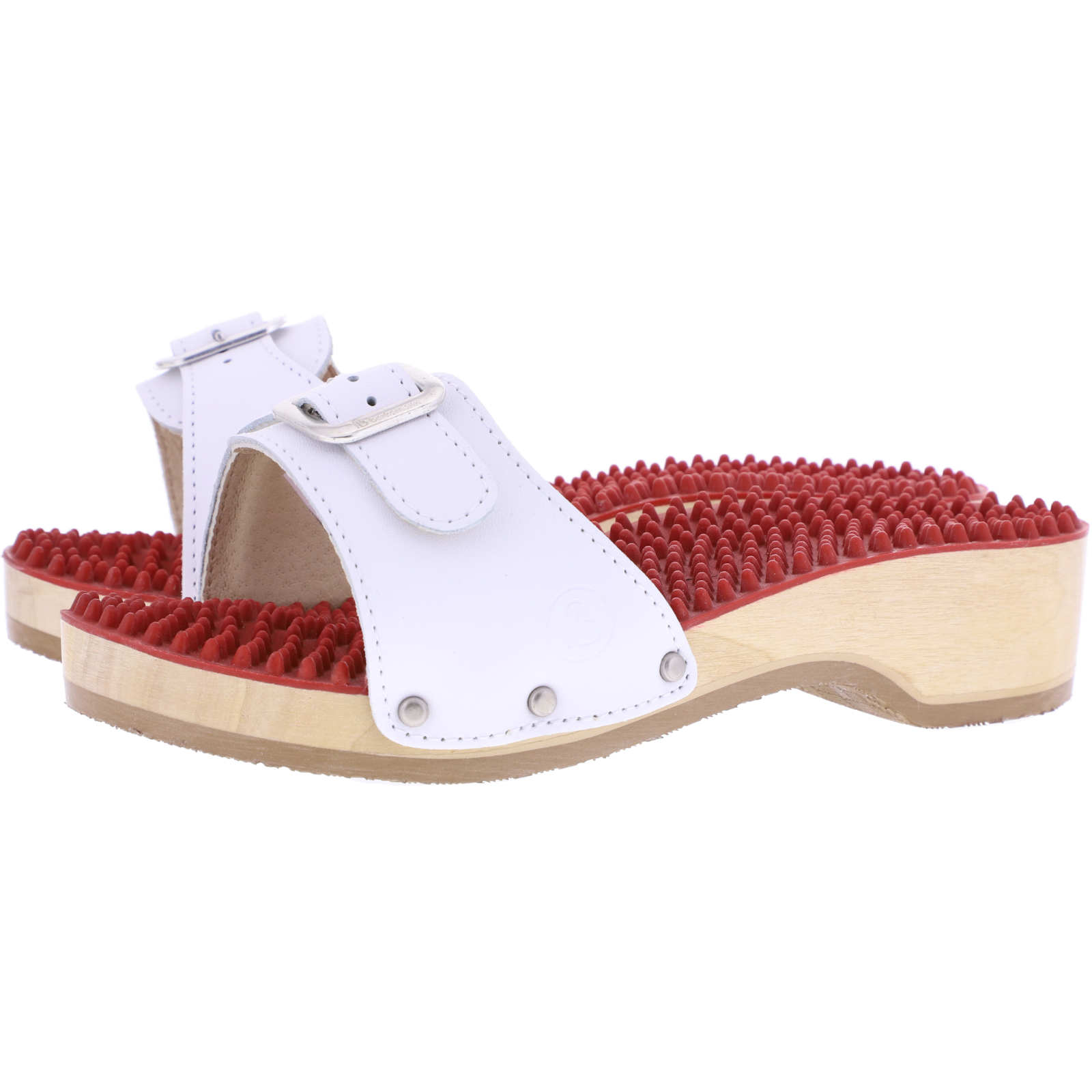Vaak gesproken communicatie Stap Berkemann Noppen Sandale mit Absatz - Weiß - 00108-100 Holzsandalen Vaak gesproken communicatie Stap Berkemann Noppen Sandale mit Absatz - Weiß - 00108-100 Holzsandalen