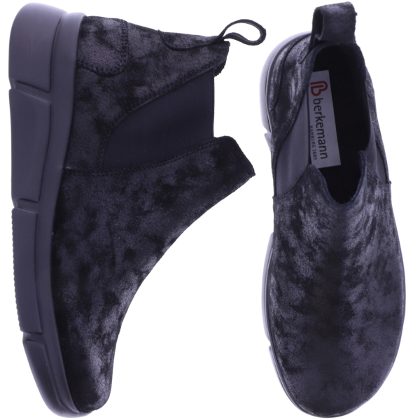 Berkemann | Lise | Dominoschwarz Nubukleder | Form: Marbella | 05138-886 | Damen Chelsea-Boots