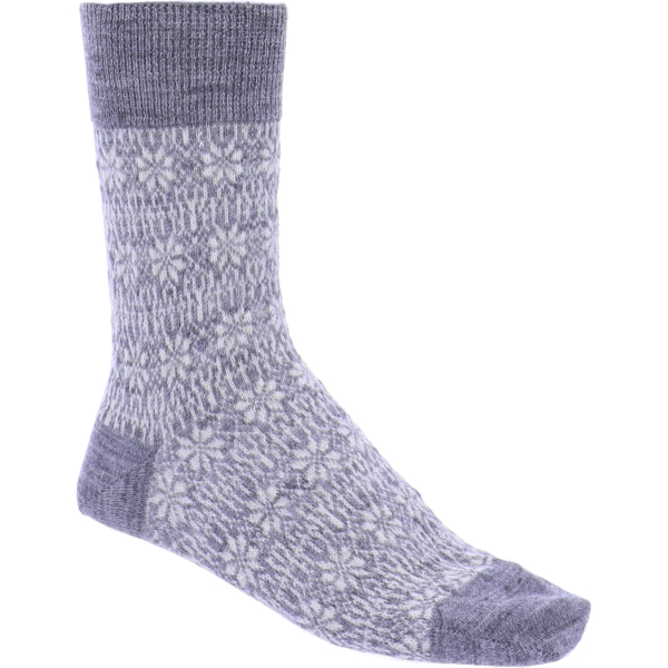Hirsch Natur Feinstrick-Socken Grau-Natur